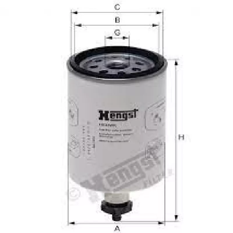Filtro Combustivel Separador Agua Mb 1718/vw 15180 C/dreno