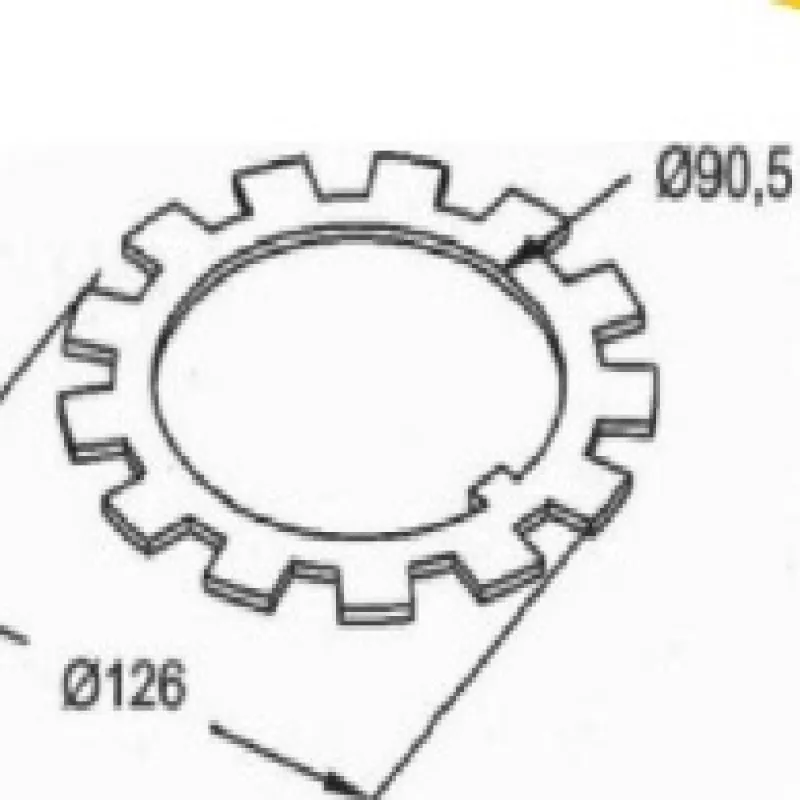 Aranha Cubo Carreta Guerra/iderol/krone/pastre/mb 1929/1932/1935 19d 90x125 Dente Longo