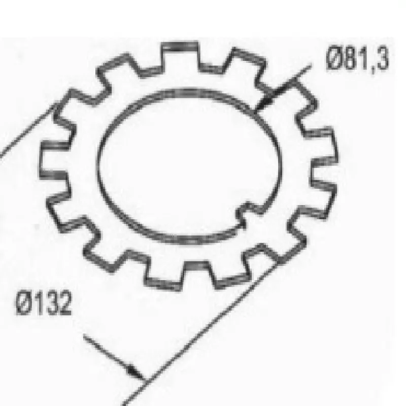 Aranha Cubo Carreta Randon 81mm Interno 13d Curto