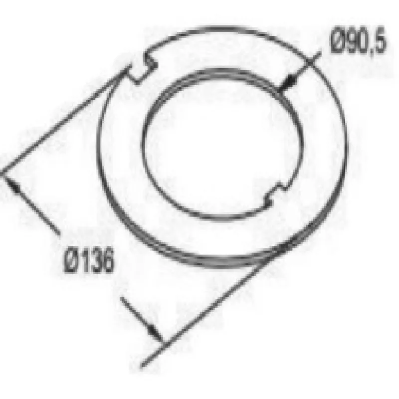 Arruela Cubo Carreta Guerra 90x135 C/encaixe Arruela Cubo Carreta Guerra 90x135 C/encaixe