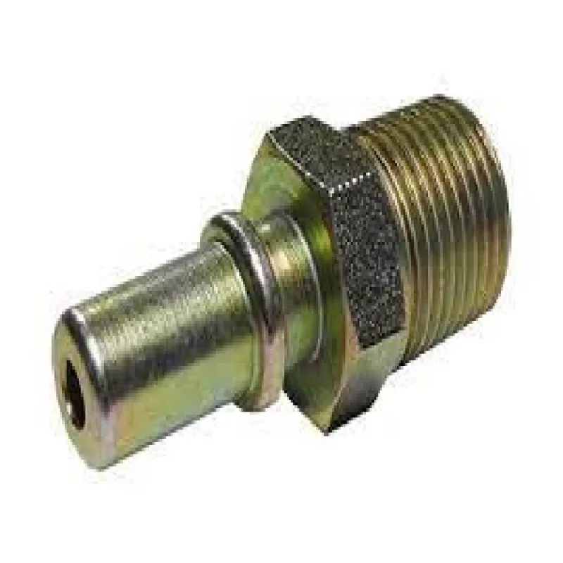 Conector Compressor Ar / Combustivel Reto  Pino 13mm Rosca 16mm Liderbras