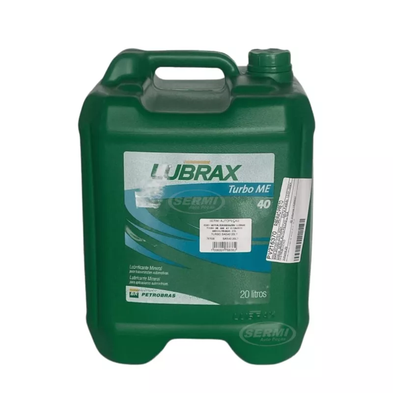 Oleo Sae 40 Caixa Cambio G60/g85 Balde 20l - Lubrax